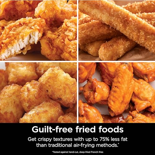 Ninja | Air Fryer | 4-in-1 Pro Air Fry, Roast, Reheat, Dehydrate | 5QT Capacity fits up to 4lbs of French Fries | 400F Max Temp | Nonstick Basket & Crisper Plate | 120V | Grey | AF141 - Image 9