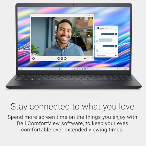 Dell 15 Laptop DC15250-15.6-inch FHD 120Hz Display, Intel Core 3 Processor 100U Processor, 8GB DDR4 RAM, 512GB SSD, Intel UHD Graphics, Windows 11 Home, Onsite Service - Carbon Black - Image 4