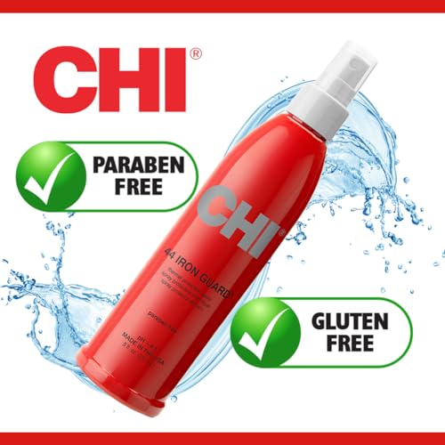 CHI 44 Iron Guard Thermal Protection Spray, Nourishing Formula Helps Resist Heat Damage to Hair & Tame Frizz, Clear, 8 Oz - Image 8