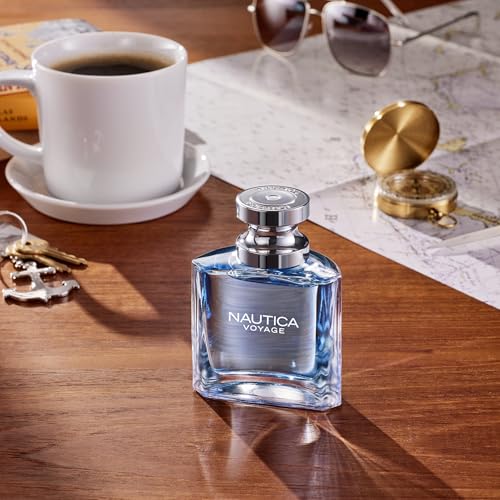 Nautica Voyage Eau De Toilette, Cologne and Fragrance For Men, Fresh, Romantic, Fruity Scent Woody, Aquatic Notes of Apple, Water Lotus, Cedarwood, and Musk Ideal Day Wear, Long Lasting 6.7Fl oz - Image 7