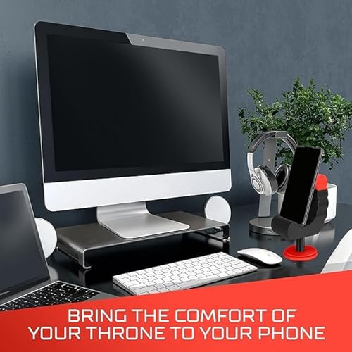 VELENTI Gamer Chair Phone Stand - Phone Holder for Smartphones, Kindles Up to 19 cm Tall - Fun Gaming Accessories for Gamers - Useful Gamer Gadgets - Lovely Birthday Gift for Gamers - Image 4