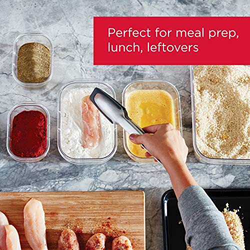 Rubbermaid Brilliance Food Storage Containers, 14 Piece Plastic Containers with Lids, BPA-Free, Leak Proof, Clear - Image 4
