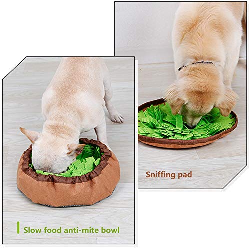 AWOOF Pet Snuffle Mat for Dogs, Interactive Feed Game for Boredom, Encourages Natural Foraging Skills for Cats Dogs Bowl Travel Use, Dog Treat Dispenser Indoor Outdoor Stress Relief - Image 4