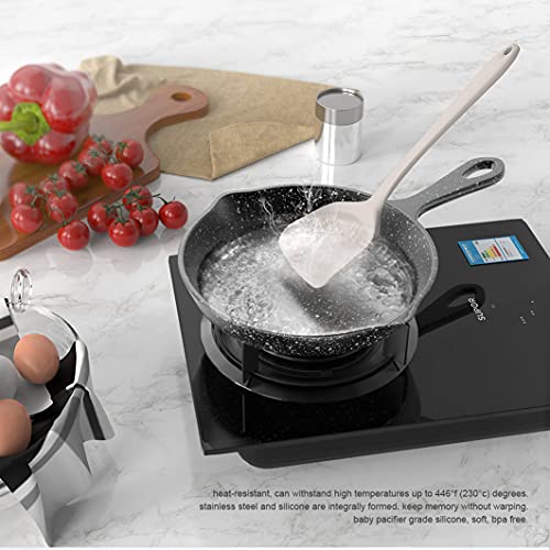 Silicone Cooking Utensils Set - 446°F Heat Resistant Kitchen Utensils,Turner Tongs,Spatula,Spoon,Brush,Whisk,Kitchen Utensil Gadgets Tools Set for Nonstick Cookware,Dishwasher Safe (BPA Free) - Image 7