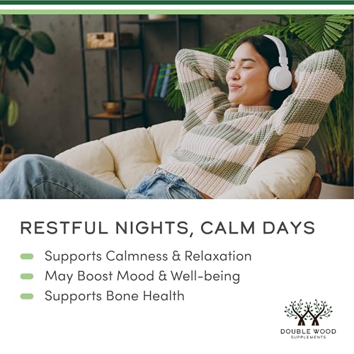 Double Wood Supplements Magnesium Glycinate 400mg | 180 Capsules | Sleep, Muscle, & Heart Support | Vegan, Third Party Tested, Gluten Free, Non-GMO - Image 4