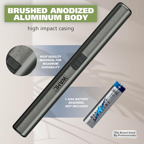 Wahl Micro Groomsman Battery Personal Trimmer for Hygienic Grooming with Rinseable, Interchangeable Heads for Eyebrows, Neckline, Nose, Ears, & Other Detailing - 05640-600 - Image 7