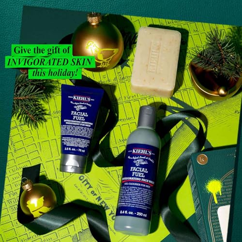 Kiehl's Men's Skincare Routine Gift Set, $81 Value, 3-Pieces, Including Face Wash, Body Scrub, and Facial Moisturizer for Him - Image 7