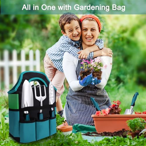 Kynup Garden Tools 7-Piece, Gardening Hand Tools, Gardening Tools Set Cultivators with Rust-Proof,Stainless Steel, Aluminum Alloy Material, Gardening Supplies Set Ideal Gift - Image 8