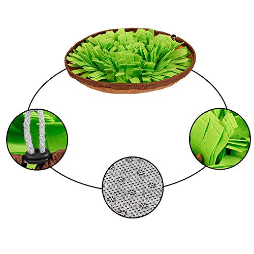 AWOOF Pet Snuffle Mat for Dogs, Interactive Feed Game for Boredom, Encourages Natural Foraging Skills for Cats Dogs Bowl Travel Use, Dog Treat Dispenser Indoor Outdoor Stress Relief - Image 8