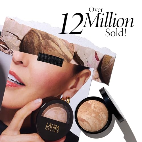 LAURA GELLER NEW YORK Award-Winning Baked Balance-n-Brighten Color Correcting Powder Foundation - Medium - Buildable Light to Medium Coverage - Demi-Matte Natural Finish - Image 5