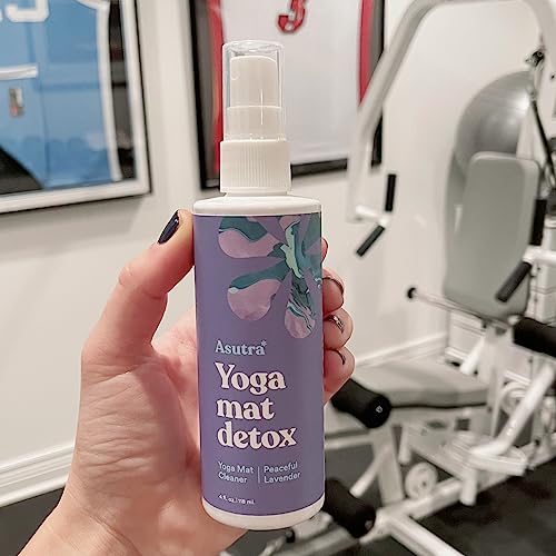 ASUTRA Yoga Mat Cleaner Spray (Peaceful Lavender), 4 fl oz - No Slippery Residue, Organic Essential Oils, Deep-Cleansing for Fitness Gear & Gym Equipment, Microfiber Towel Included - Image 10