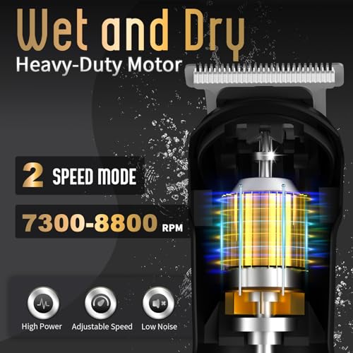 Ufree Beard Trimmer for Men, Waterproof Electric Razor for Nose, Body, Face & Mustache, Cordless Hair Clippers Shavers Grooming Kit, Gifts for Men Husband Father - Image 6