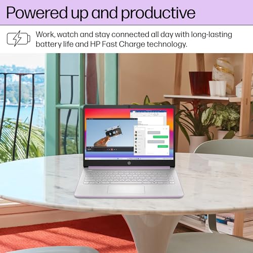 HP 14 Laptop Student Business 2025 Flagship Computer, AI Copilot, 4-Core 13th Gen Intel CPU, 16GB RAM 628GB Storage (128GB UFS+500GB Ext) 1-Yr Office 365 Long Battery HubxcelAccessory Win 11S Lavender - Image 9