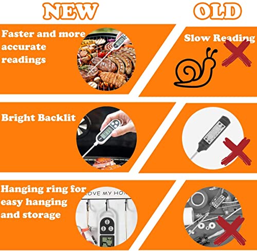 grilljoy 24PCS BBQ Grill Tools Set with Meat Thermometer and Injector - Extra Thick Stainless Steel Fork, Spatula& Tongs - Complete BBQ Accessories in Aluminum Case - Perfect Grill Gifts for Men Grey - Image 8