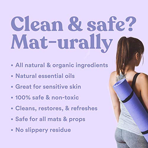 ASUTRA Yoga Mat Cleaner Spray (Peaceful Lavender), 4 fl oz - No Slippery Residue, Organic Essential Oils, Deep-Cleansing for Fitness Gear & Gym Equipment, Microfiber Towel Included - Image 5
