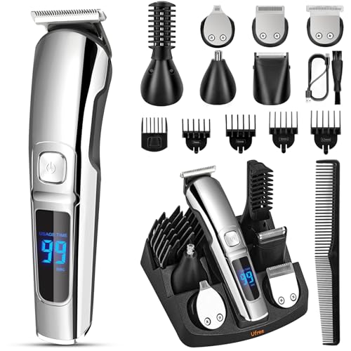 Ufree Beard Trimmer for Men, Waterproof Electric Razor for Nose, Body, Face & Mustache, Cordless Hair Clippers Shavers Grooming Kit, Gifts for Men Husband Father - Image 2