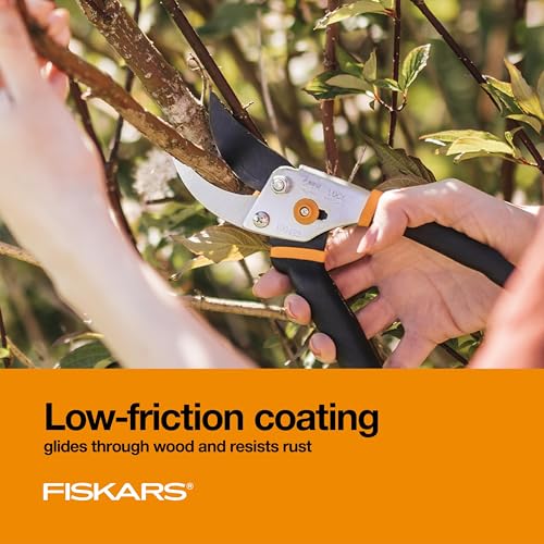 Fiskars Bypass Pruning Shears, 5/8-Inch Cut Capacity Garden Clippers, Gardening Scissors with Sharp, Rust Resistant Steel Blade - Image 6
