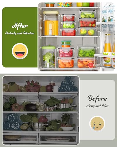 40 Piece Food Storage Containers with Lids(20 Containers & 20 Lids), BPA-Free Plastic Food Containers for Kitchen Storage and Organization, Leak Proof Meal Prep Container, Includes Labels & Pen - Image 6