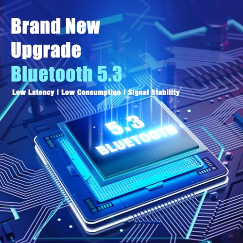 BERIBES Bluetooth Headphones Over Ear, 65H Playtime and 6 EQ Music Modes Wireless Headphones with Microphone, HiFi Stereo Foldable Lightweight Headset, Deep Bass for Home Office Cellphone PC Ect. - Image 7