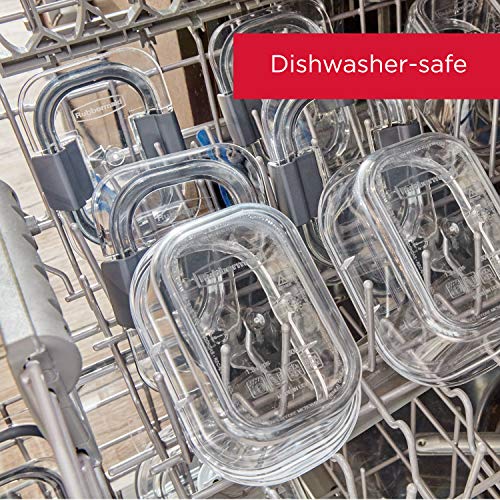 Rubbermaid Brilliance Food Storage Containers, 14 Piece Plastic Containers with Lids, BPA-Free, Leak Proof, Clear - Image 8