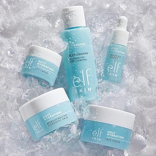 e.l.f. SKIN Holy Hydration! Hydrated Ever After Skincare Mini Kit, Cleanser, Makeup Remover, Moisturizer & Eye Cream For Hydrating Skin, Airplane-Friendly Sizes - Image 4