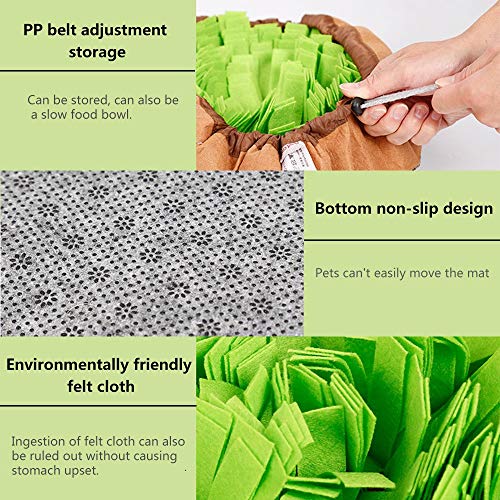 AWOOF Pet Snuffle Mat for Dogs, Interactive Feed Game for Boredom, Encourages Natural Foraging Skills for Cats Dogs Bowl Travel Use, Dog Treat Dispenser Indoor Outdoor Stress Relief - Image 6
