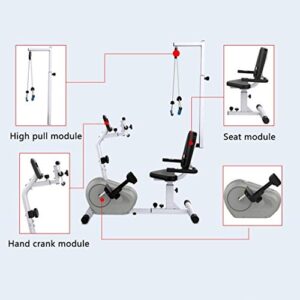 PZHANGZVH Recumbent Exercise Bike with Adjustable Resistance, Motorized Leg and Arm Pedal Exerciser, Stroke Rehabilitation Equipment Upper and Lower E