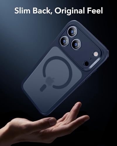 ESR for iPhone 17 Pro Max Case, Camera Control, Compatible with MagSafe, Shockproof Military-Grade Protection, Magnetic Phone Case for iPhone 17 Pro Max, Classic Hybrid Case, Frosted Blue - Image 8