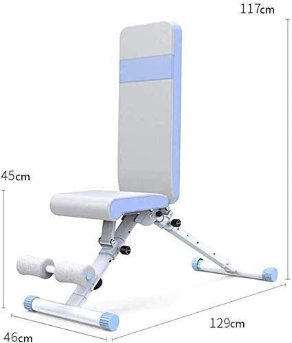 ABZHNM Weight Benches Weight Bench Dumbbell Stool Women's Adjustable Bird Bench Sit-Ups Bench Home Fitness Equipment Multifunctional Foldable Abdominal Bench,Size:129 * 46 * 117Cm - Image 4