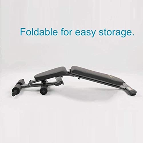 UYCVT Folding Dumbbell Stool Adjustable Bench Household Weightlifting Bed Indoor Sit-Ups Exercise Machine Exercise Bearing 300Kg Adjustable Benches - Image 4