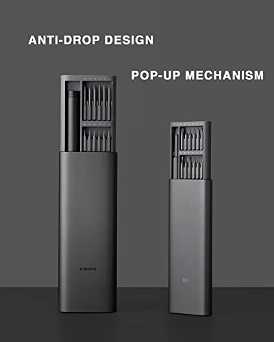 XIAOMI Electric Precision Screwdriver, All-Metal Gearbox, Powerful Magnetic Motor, Rechargeable Lithium Battery, S2 Steel Screwdriving Bits, Type-C Charging, Aluminium Alloy Case, Grey - Image 8