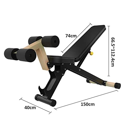 UYCVT Adjustable Weight Bench Multi-Function Dumbbell Bench Sit-Ups Fitness Equipment Bench Press for Weight Lifting Strength Training - Load-Bearing 120Kg - Image 3
