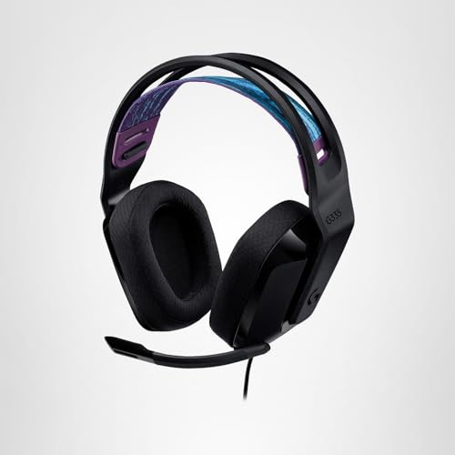 Logitech G335 Wired Gaming Headset, with Flip to Mute Microphone, 3.5mm Audio Jack, Memory Foam Earpads, Lightweight - Black - Image 13