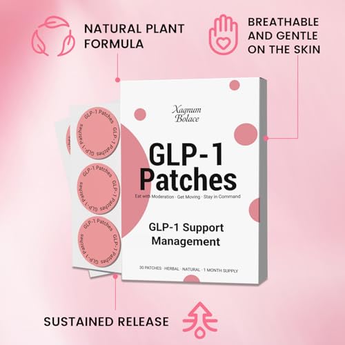 Xagnum Bolace GLP-1 Patches with L Glutamine, Berberine, and Cinnamon, Natural Ingredients Patches for Men and Women - 30 C - Image 4