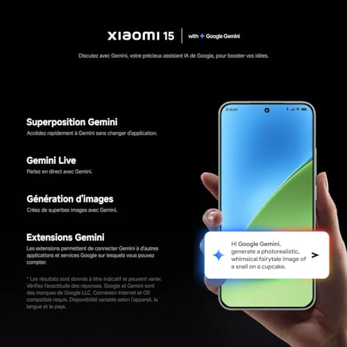 XIAOMI 15 5G Ai (for Tmobile Mint Tello & Global Outside USA) (512GB + 12GB) 50MP Triple Pro Leica Camera 6.36" Dual Sim NFC Model 24129PN74G (Black) - Image 6