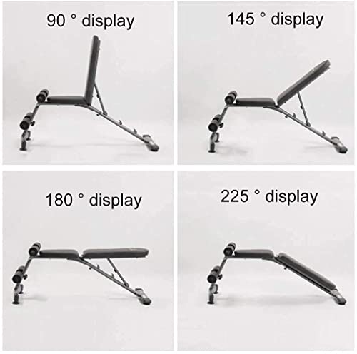 UYCVT Folding Dumbbell Stool Adjustable Bench Household Weightlifting Bed Indoor Sit-Ups Exercise Machine Exercise Bearing 300Kg Adjustable Benches - Image 3