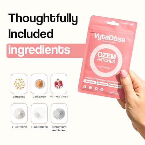 Vytadose Extra Strength GLP1 Patches – 10x Stronger Formula with Berberine, Green Tea & Pomegranate – New & Improved Kind of Patch -These are Kind Patches for Your Skin+GLP-1 Patch for Hunger Support - Image 6