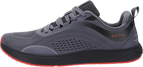 WHITIN Mens Wide Toe Box Zero Drop Road Running Shoes Width Zapatos De Correrfor Male Size 9.5 Stability Gym Sports Walking Workout Tennis Athletic Grey 43 - Image 4
