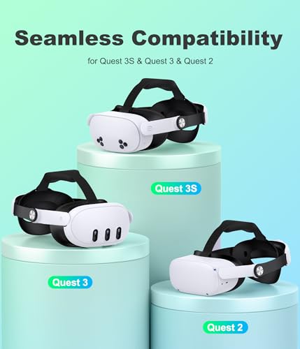 NinjajoyOX Head Strap for Meta Quest 3S/Quest 3/Quest 2, Adjustable Elite Strap Replacement for Enhanced Comfort Support of VR Headset - Image 2