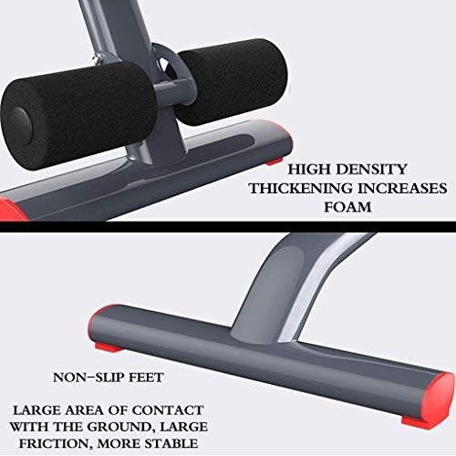 ABZHNM Weight Benches Stool with Dumbbells Multifunctional Table for Weight Lifting Sit-Ups Fitness Chair Gym Fitness Equipment Home 6-Speed Fitness Chair - Image 3