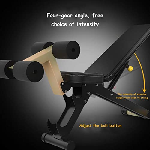 UYCVT Adjustable Weight Bench Multi-Function Dumbbell Bench Sit-Ups Fitness Equipment Bench Press for Weight Lifting Strength Training - Load-Bearing 120Kg - Image 4