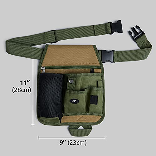 Handy Organizer Garden Tool Pouch - Unisex Utility Belt Apron for Gardening Gifts, Plumbing, Florists, Woodwork, DIY - with Multiple Pockets for Hand Tools & Adjustable Waist Belt Case4Life - Image 5