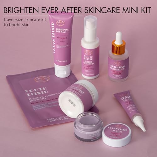 Valentines Day Gifts for Woman Skin Care Set Travel Size, Daily Routine with Hydrate + Protect SkinCare 7-Pieces Travel Kit for Women|Cleanser, Cream, Serum, Eye Cream, Lotion, Lip Mask, Jelly Patches - Image 8