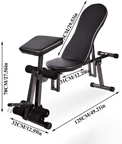 UYCVT Weights Bench Adjustable Weight Benches 90°Flat - Full Body Workout, Foldable Flat/Incline/Decline FID Press - Image 3