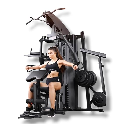 Multi-Function Home Gym Equipment for Full Body Workout – 200 lbs Weight Stack, Adjustable Bench, Butterfly, Squat, and LAT Pull System – Strength Training Fitness Machine for Men & Women - Image 3