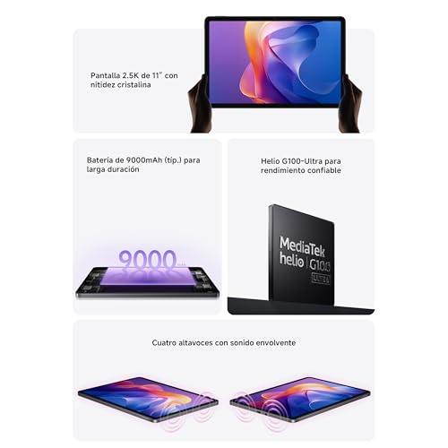 Xiaomi Redmi Pad 2 Only WiFi (No Calls or Text) 11" 2.5K Octa Core 4 Speakers Global ROM 9000mAh Bluetooth 5.3 8MP Model 25040RP0AL (Graphite Gray, 256GB + 8GB) - Image 6