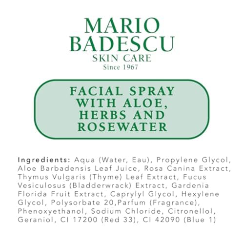 Mario Badescu Facial Spray with Aloe, Herbs and Rose Water for All Skin Types, Face Mist that Hydrates, Rejuvenates & Clarifies, 4 FL OZ - Image 9