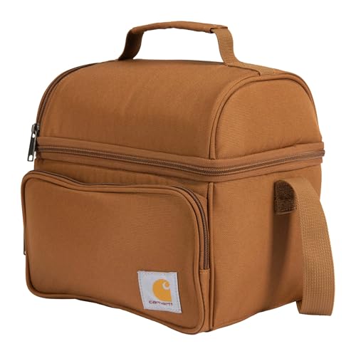 Carhartt Camping Cooler, Worksite Lunchbox, Soft Shell Lunch Bag for Construction Sites, Work and Everyday Use, Brown - Image 2