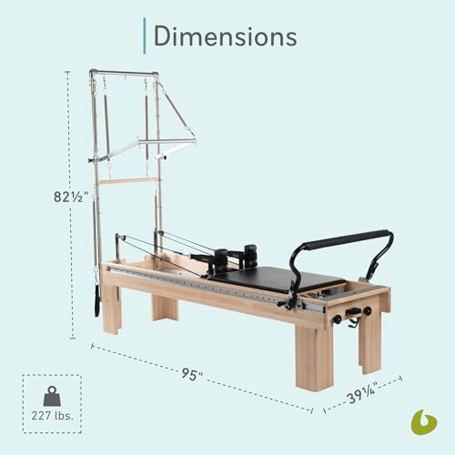 Balanced Body Clinical Pilates Reformer with Tower and Mat Conversion, Pilates Exercise Equipment, Workout Equipment for Home or Studio - Image 4
