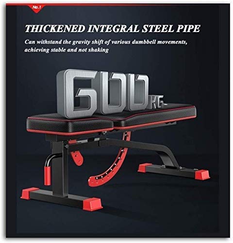 ABZHNM Durable Sturdy Weight Benches for Home Gym Multifunctional Dumbbell Stool Fitness Chair Weight Lifting Bed Commercial Training Fitness Equipment Family Sit - Image 3